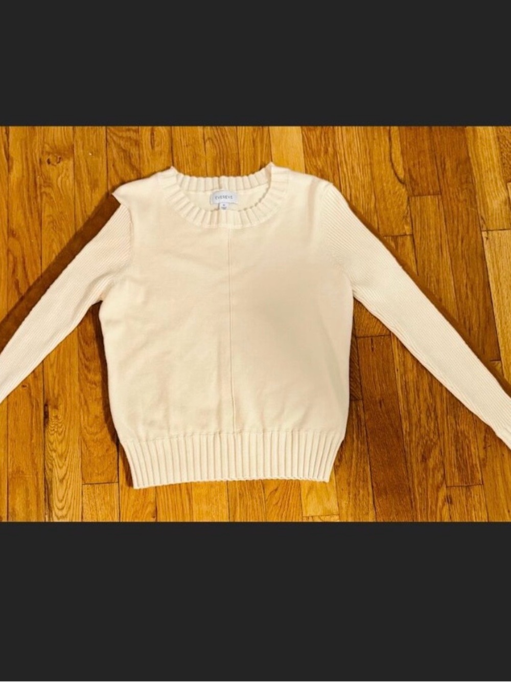 Evereve Cream Crewneck Sweater